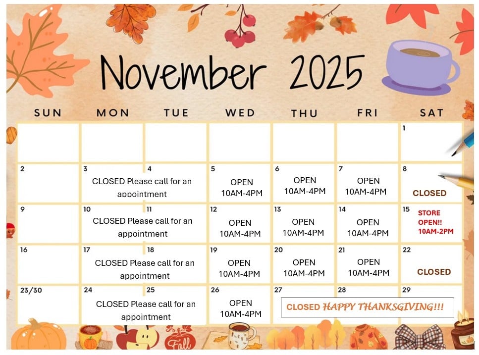 NOVEMBER CALENDAR 2025
