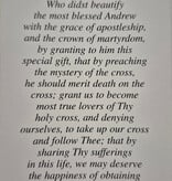 Prayer to Saint Andrew