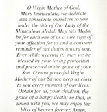 An Act of Consecration to Our Lady of the Miraculous Medal