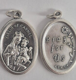 Our Lady of Mt. Carmel Oxidized Medal