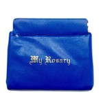 Blue Rosary Clutch Case