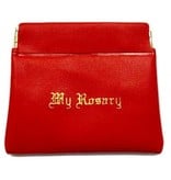 Red Rosary Clutch Case
