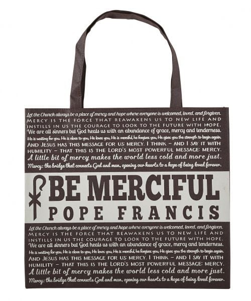 Pope Francis/Be Merciful Tote Bag