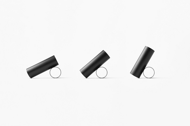 Two simple shapes join together to form a striking modern floor lamp by Nendo