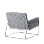 Fauteuil Charles Gris/Chrome