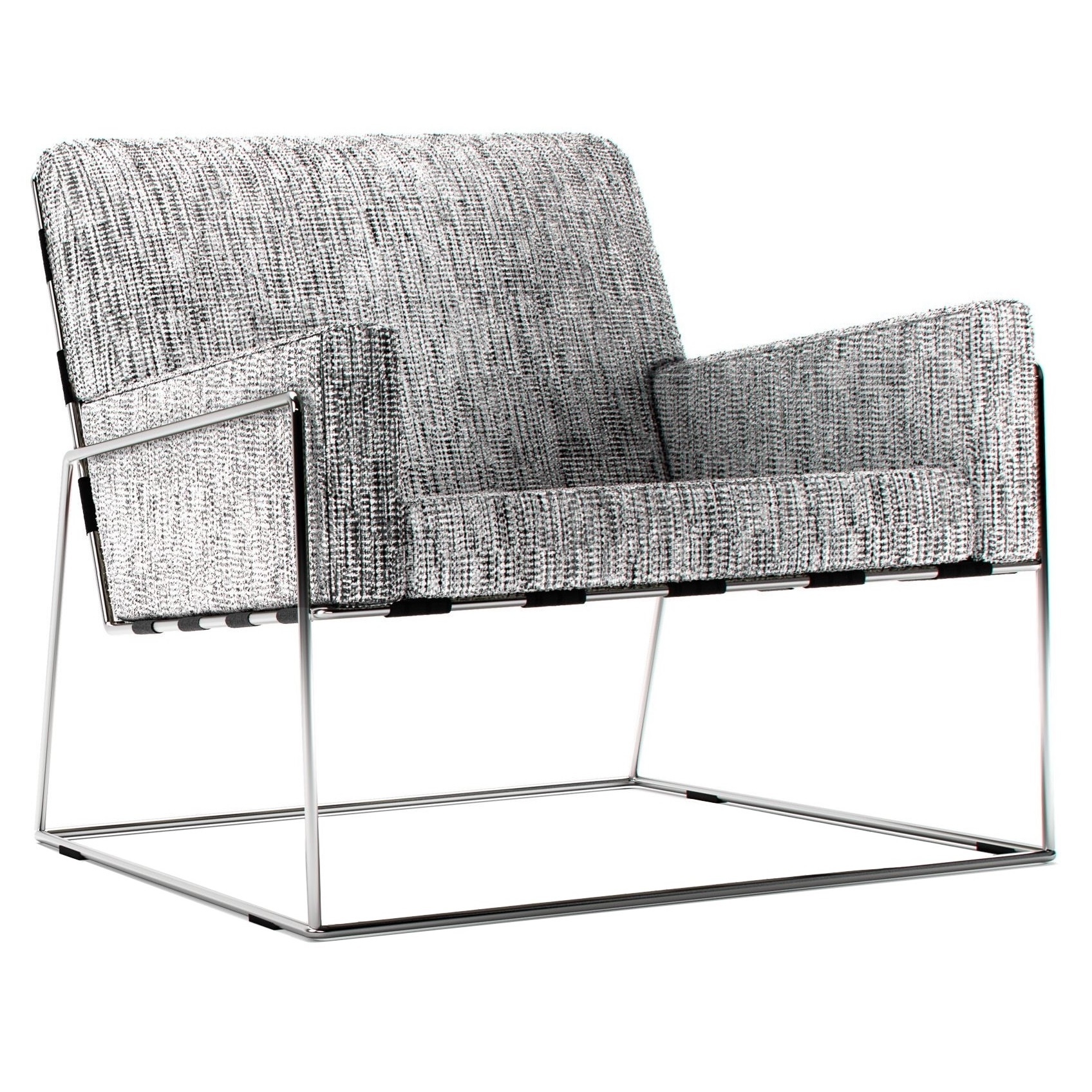 Charles Armchair Grey/Chrome Le Studio Luminaires