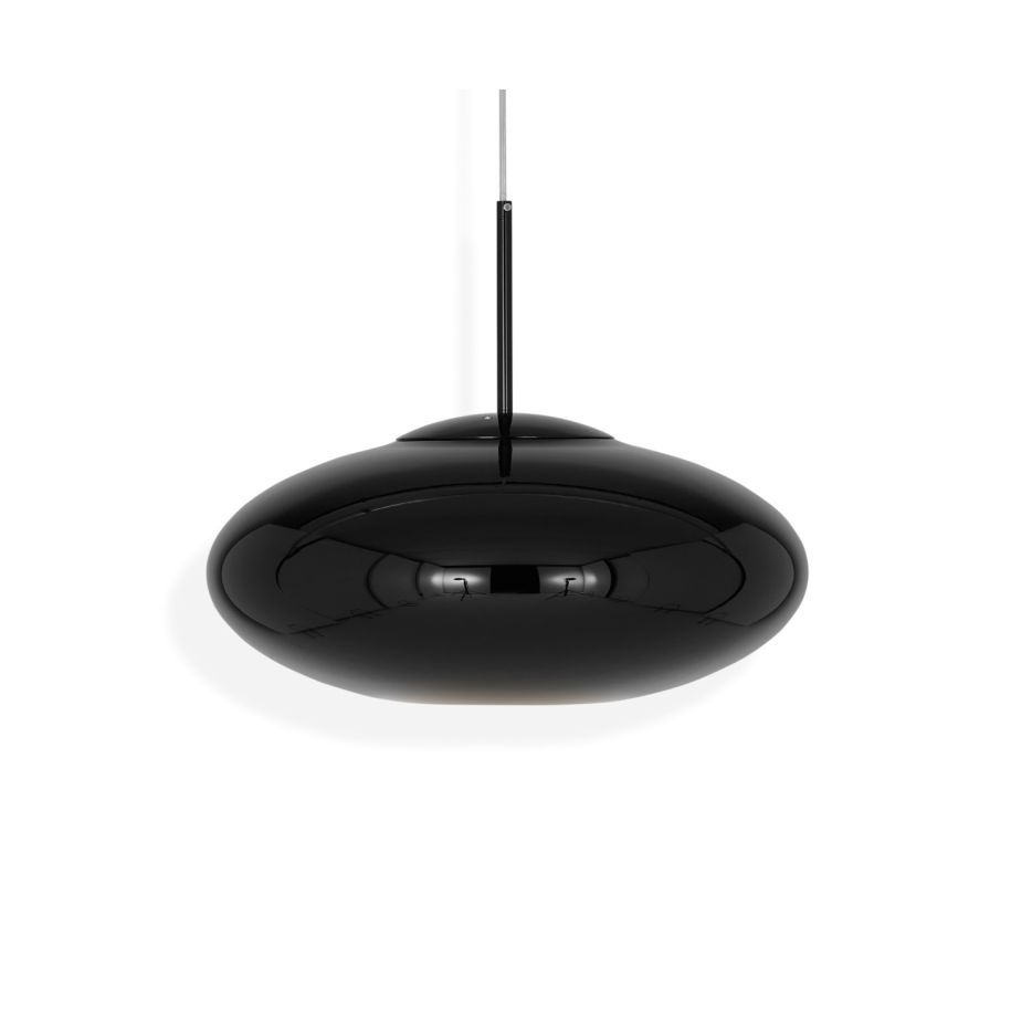 Copper Wide Pendant Black