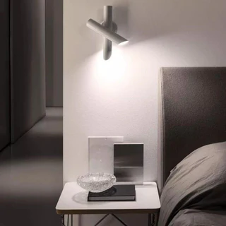 Tubes 2 Wall Lamp, White Nemo