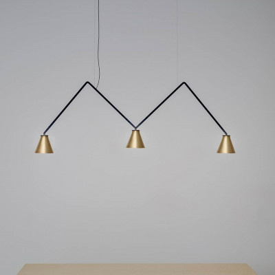 Dabliu Cone, Black and Brass Nemo