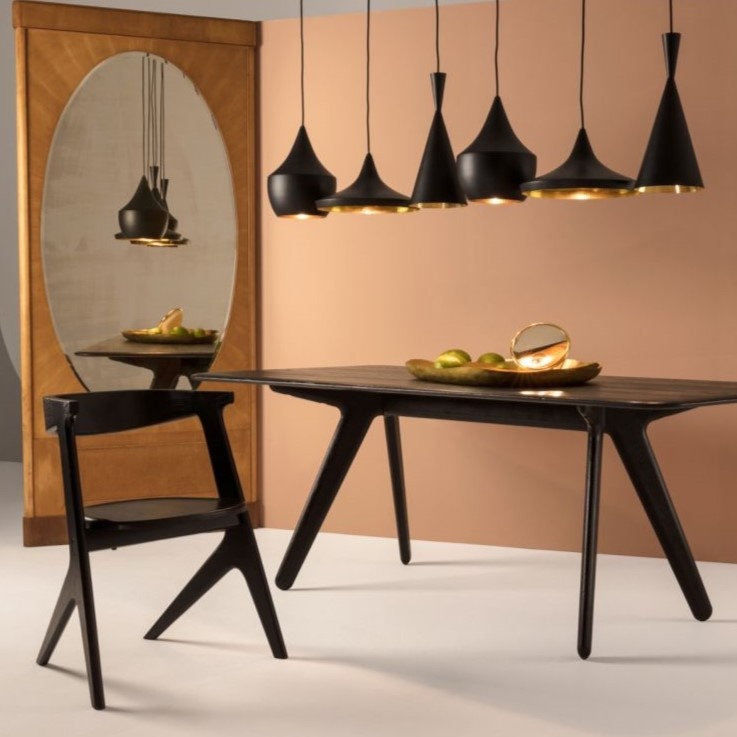 Suspension Noire Beat Tall