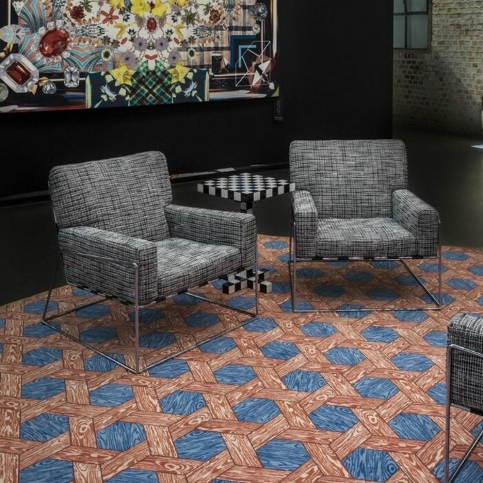 Fauteuil Charles Gris/Chrome