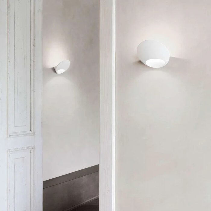Garbi Wall Lamp  Chrome / White Luceplan