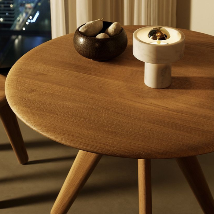 Slab Round Table