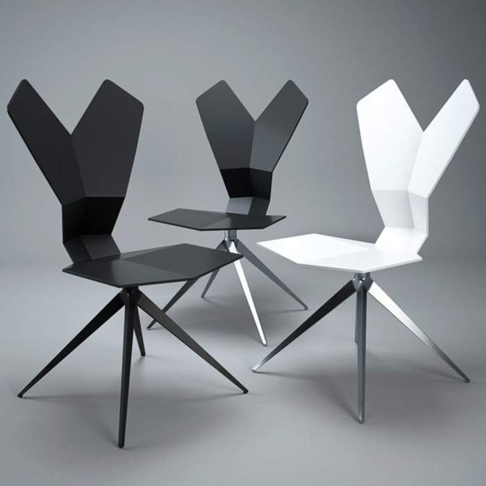 Chaise Y Swivel Noire