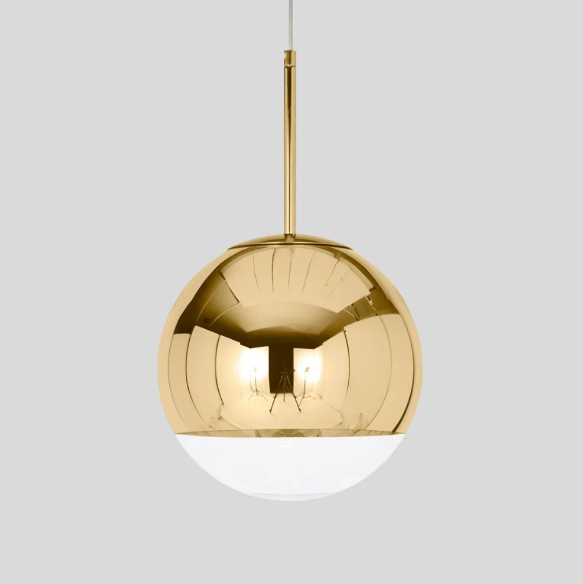Mirror Ball LED Pendant, Gold