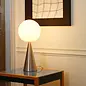 Bilia Table Lamp, Nickel/White Fontana Arte