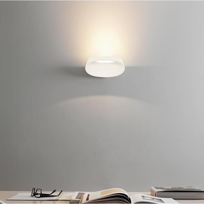 Bonnet LED Wall Sconce, White Fontana Arte