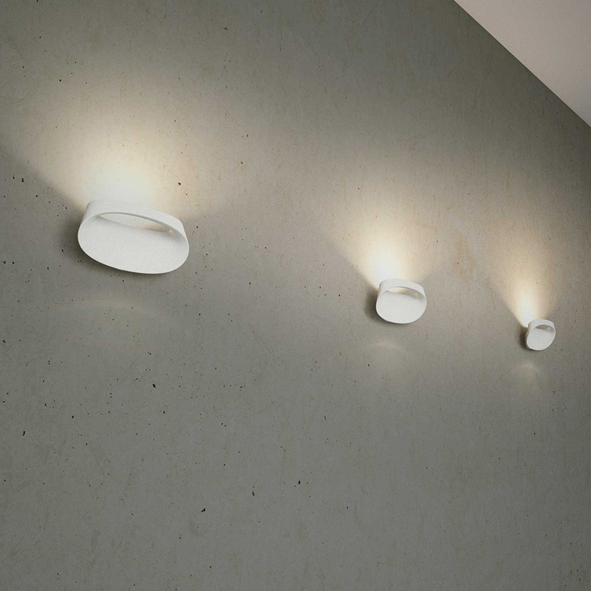 Bonnet LED Wall Sconce, White Fontana Arte