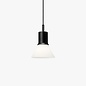 Type 80 Pendant Matte Black - Opal Glass