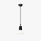 Type 80 Pendant Matte Black - Opal Glass