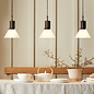 Type 80 Pendant Matte Black - Opal Glass