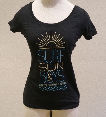 Coastal Classics Coastal Classics Wms Surf Sun Boys Jrs Tri-blend Scoop Vintage Black