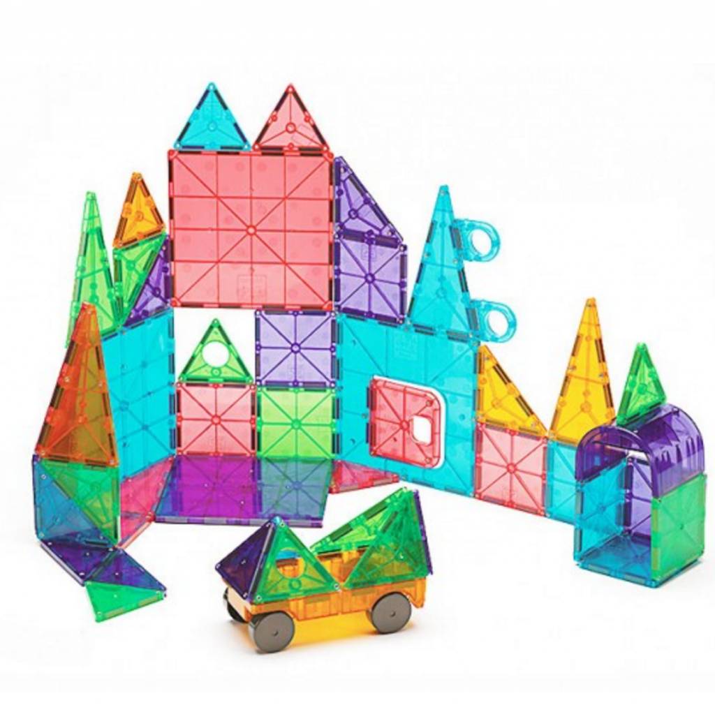 Magna Tiles 48 Pc Clear Colors Momo S Tree House Magnatiles 48 Pc Clear Colors