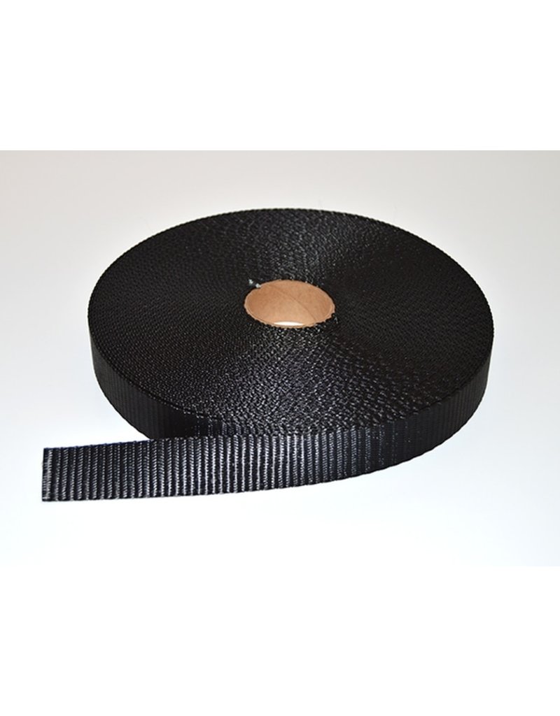 1" Webbing - Nylon - Black