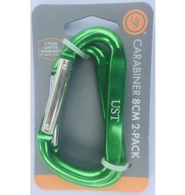 UST UST ACCESSORY CARABINER 8cm/2-PACK