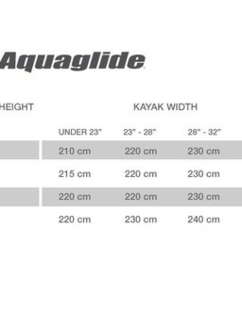 Aquaglide Aquaglide Crux 4-Piece Kayak Paddle 240