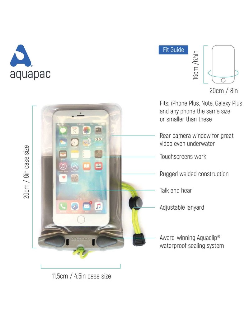 Aquapac Aquapac Phone Case Plus Plus - Black