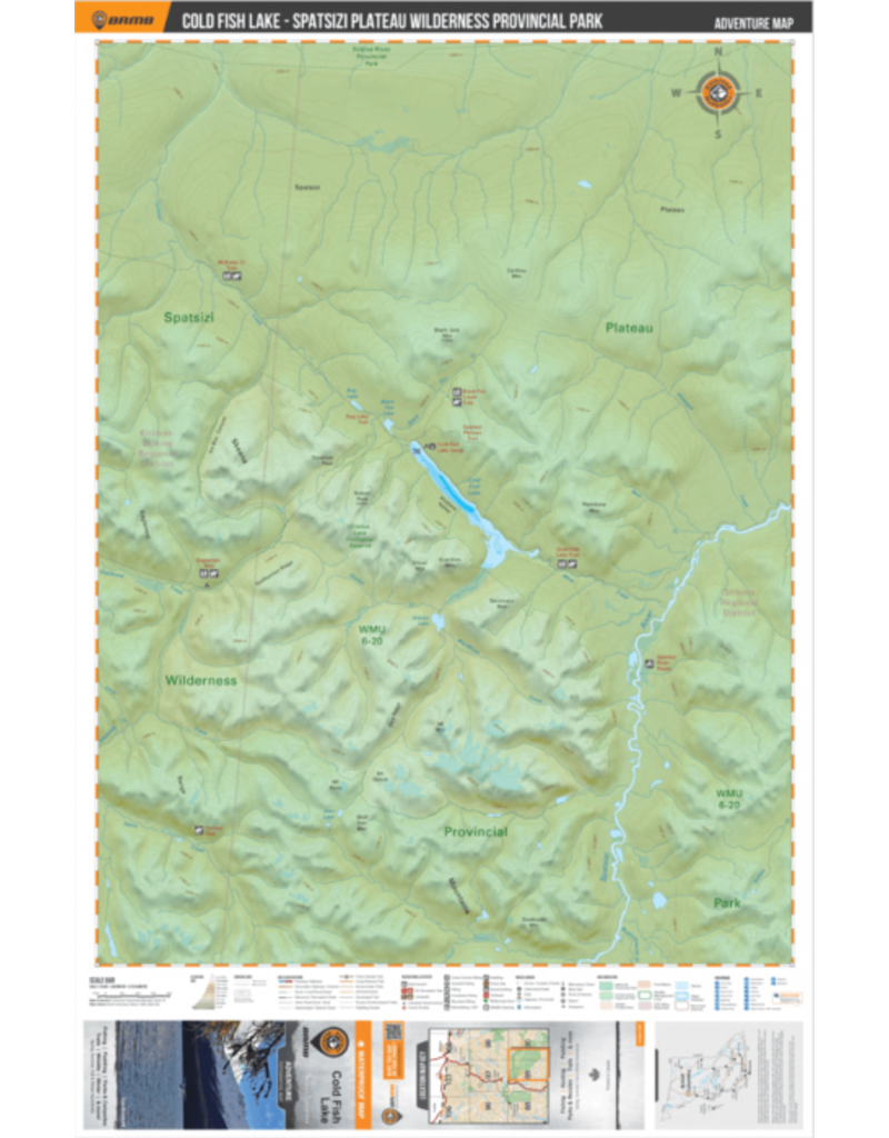 Backroad Maps BRMB Cold Fish Lake Adventure Map WP