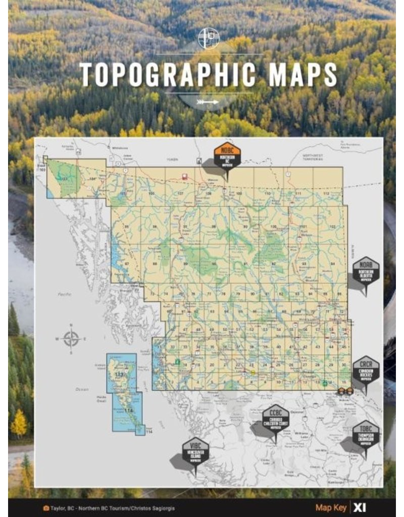 Backroad Maps BRMB Northern BC Spiral-6th