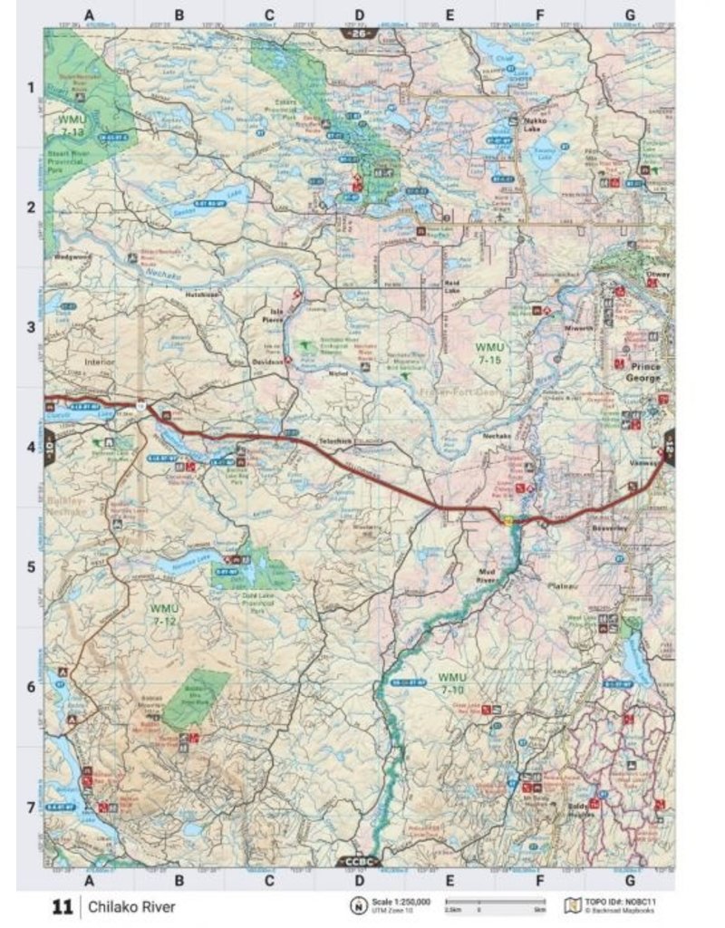 Backroad Maps BRMB Northern BC Spiral-6th