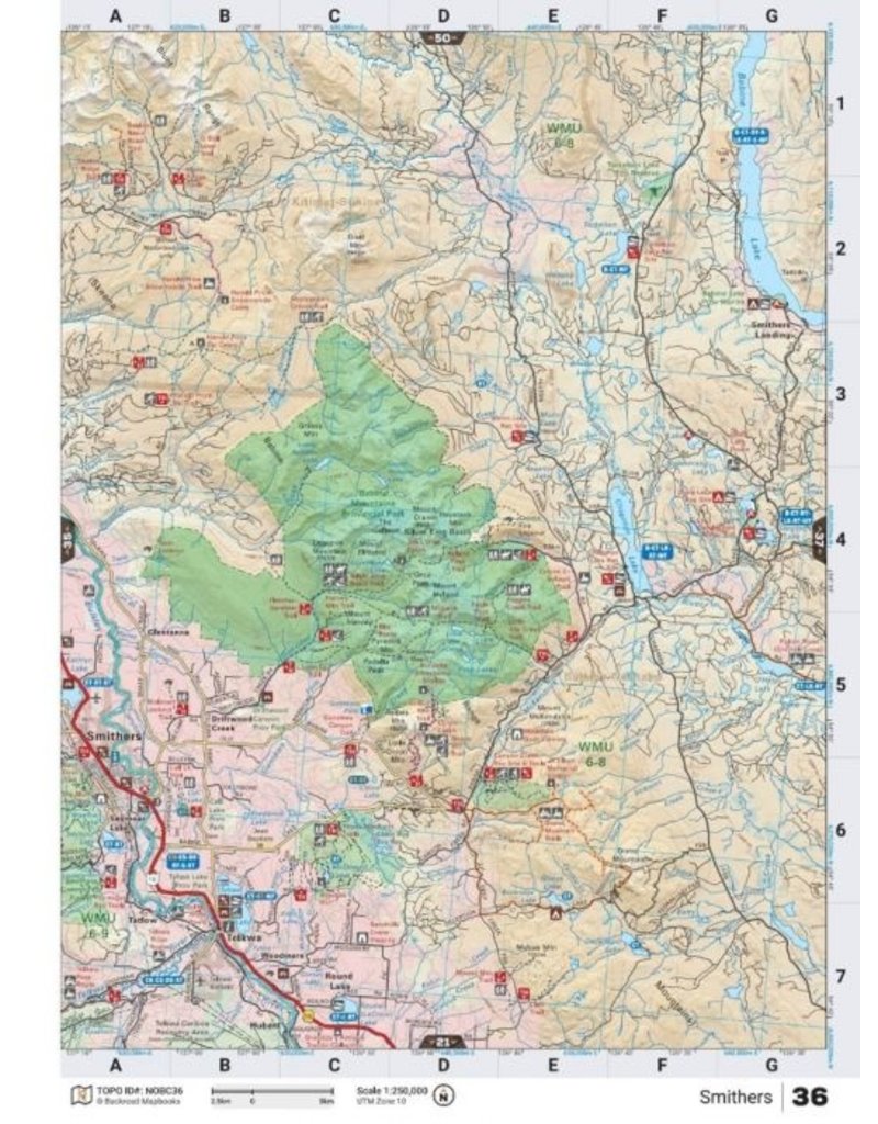 Backroad Maps BRMB Northern BC Spiral-6th
