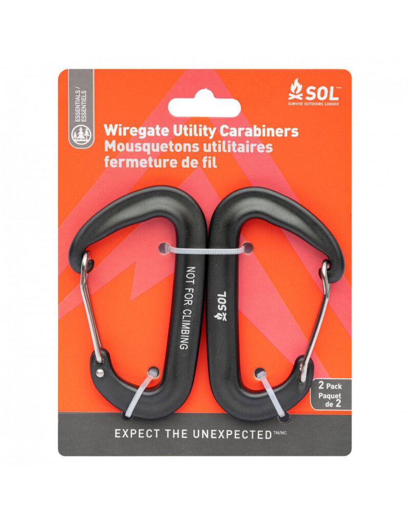 SOL SOL Wiregate Utility Carabiner - 2 Pack