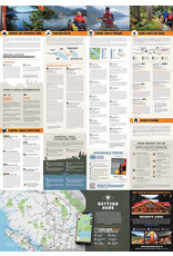 Backroad Maps BRMB Bowron Lake Provincial Park BC -Destination Map WP