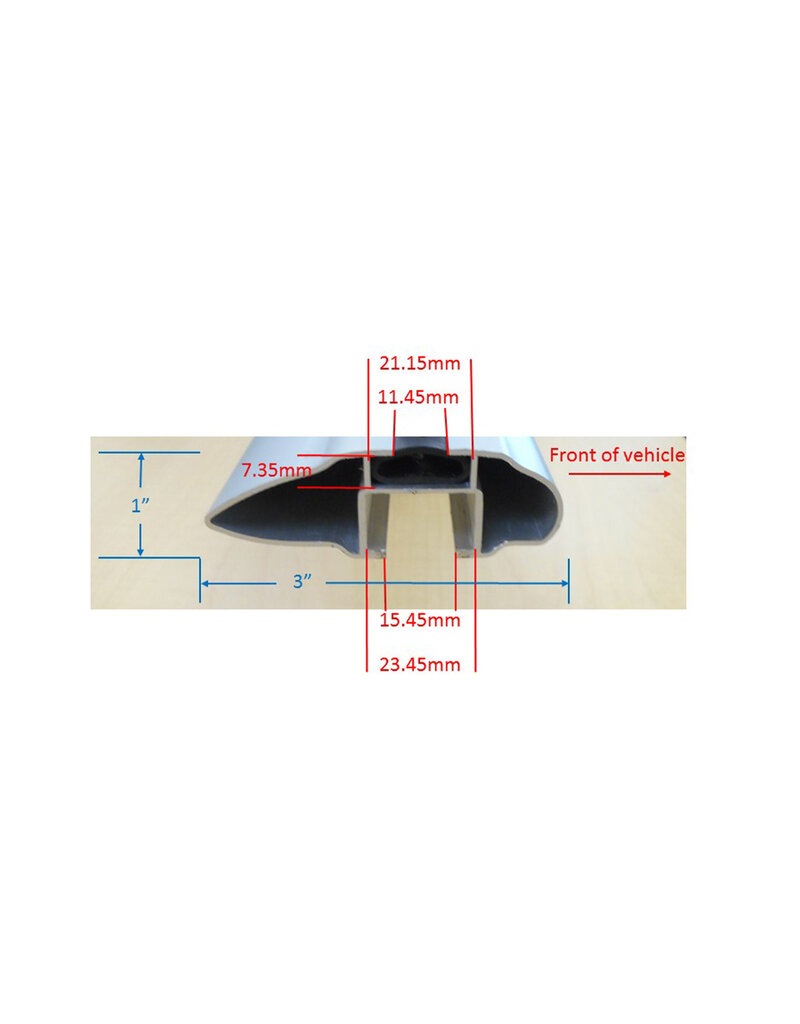 Malone Malone AirFlow2™ Roof Rack - Aero Crossbars - Raised, Factory Side Rails - Aluminum - 65"