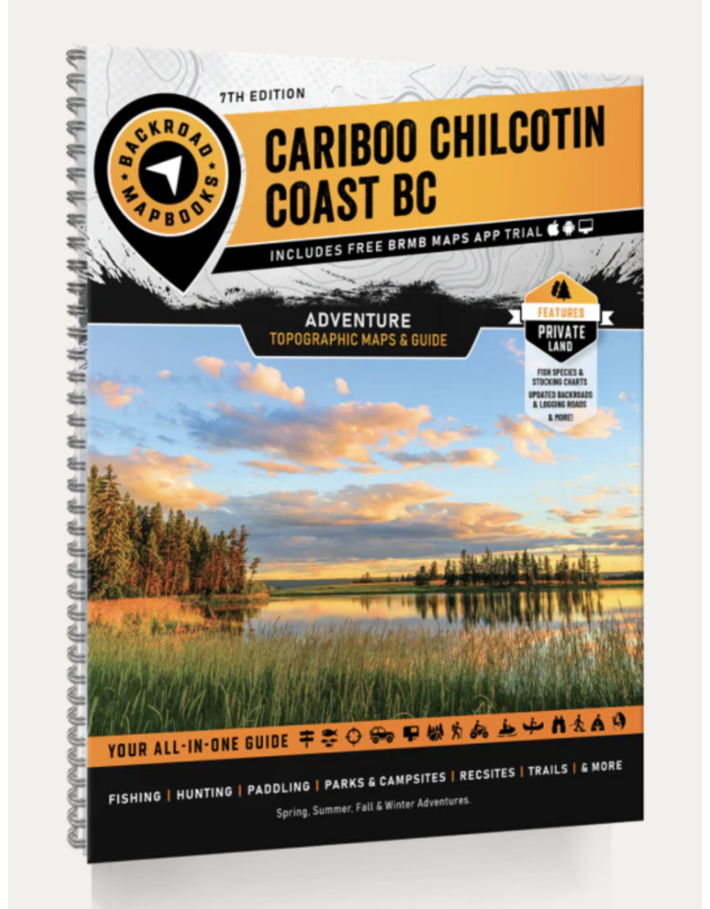 Backroad Maps BRMB Cariboo/Chilcotin BC Spiral-7th