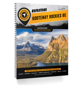 Backroad Maps BRMB Kootenay Rockies BC Spiral-9th