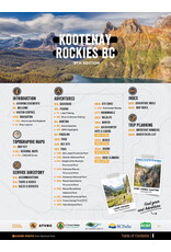 Backroad Maps BRMB Kootenay Rockies BC Spiral-9th