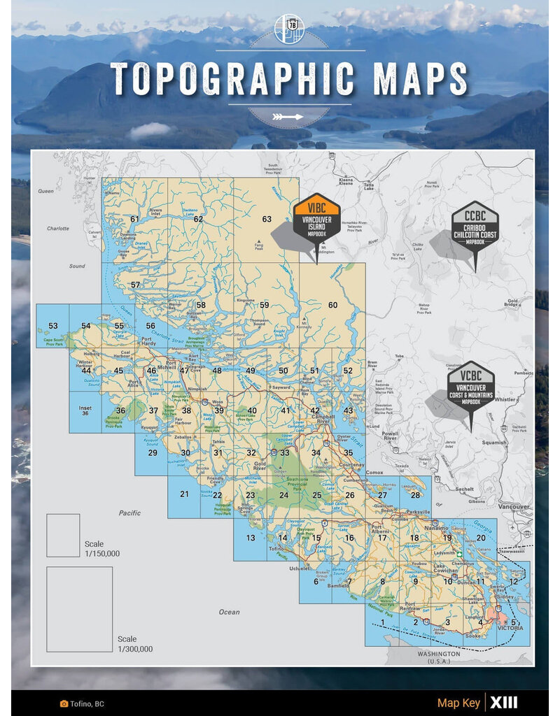 Backroad Maps BRMB Vancouver Island BC Spiral-10th