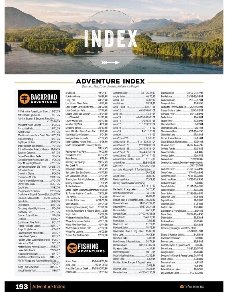 Backroad Maps BRMB Vancouver Island BC Spiral-10th