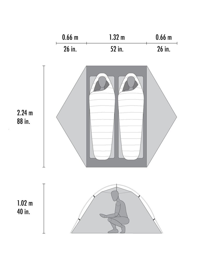 MSR MSR Hubba Hubba™  LT 2-Person Backpacking Tent