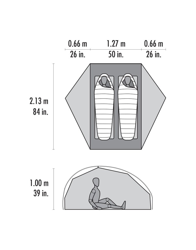 MSR MSR FreeLite™ 2-Person Ultralight Backpacking Tent