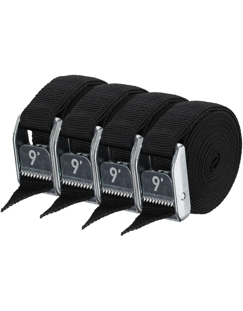 NRS NRS HD 1" Strap - Stealth Black - 4-Pack