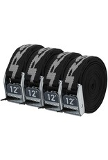NRS NRS HD 1" Strap - Stealth Black - 4-Pack