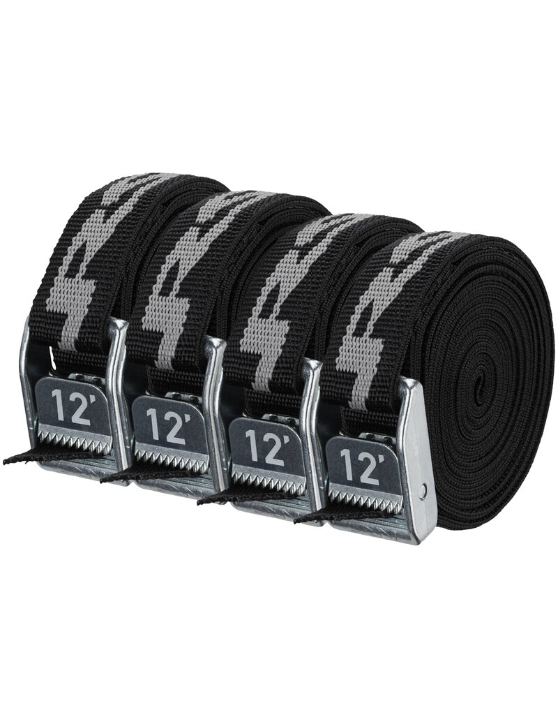 NRS NRS HD 1" Strap - Stealth Black - 4-Pack
