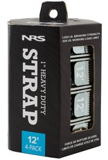NRS NRS HD 1" Strap - Stealth Black - 4-Pack