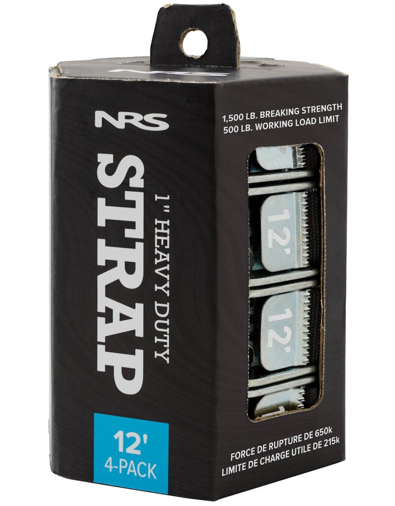 NRS NRS HD 1" Strap - Stealth Black - 4-Pack